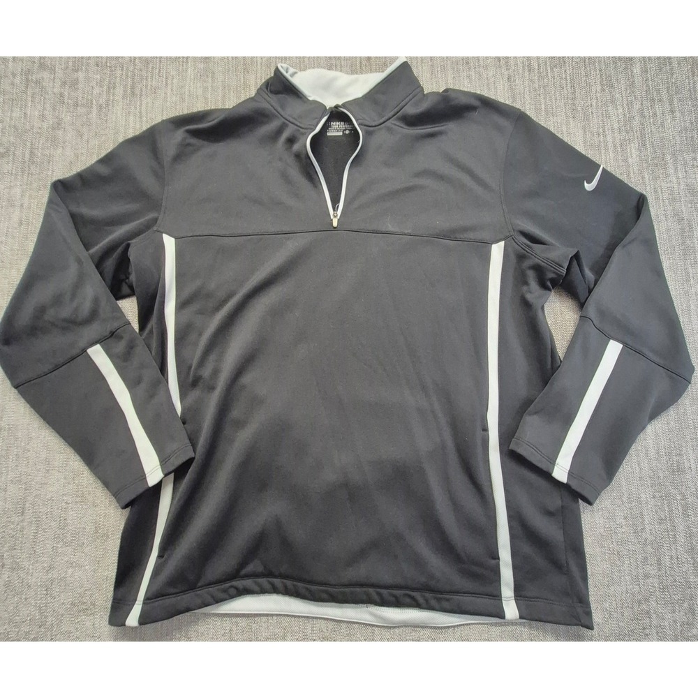 Nike Golf Tour Performance Therma-Fit 1/4 Zip Pullover Men's XL Black Athletic
